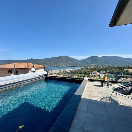 Villa Terra Bella Hauteur De La Avec Piscine Et Vue Propriano (Corsica)